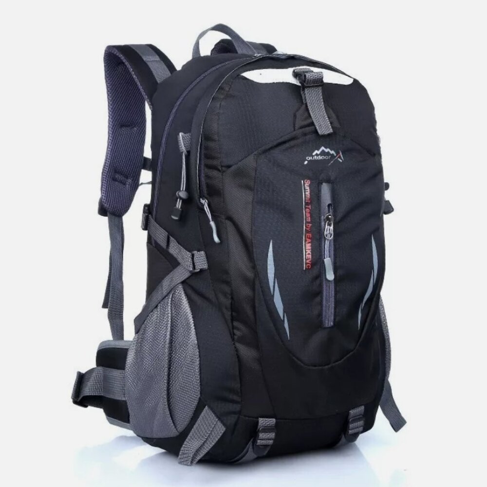 Black Black Men Women Travel Backpack Rucksack Camping Laptop Hiking School Book